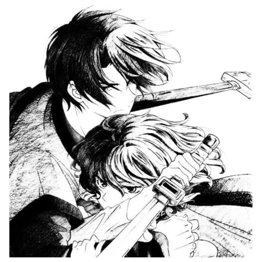 🥷 Стикер «Cute anime love» для Telegram