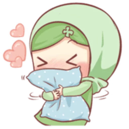 🧡 Стикер «Cute Muslim Girl» для Telegram