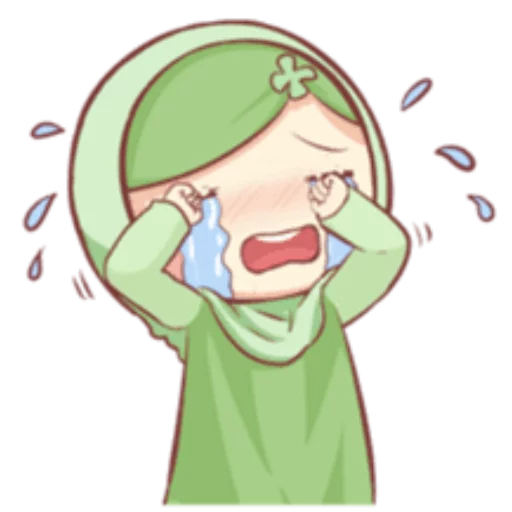 😭 Стикер «Cute Muslim Girl» для Telegram