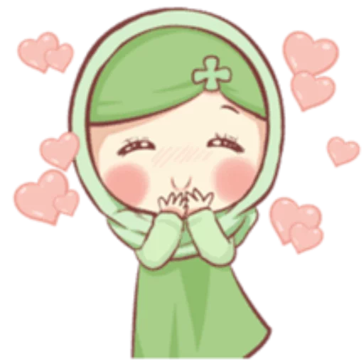 ☺️ Стикер «Cute Muslim Girl» для Telegram