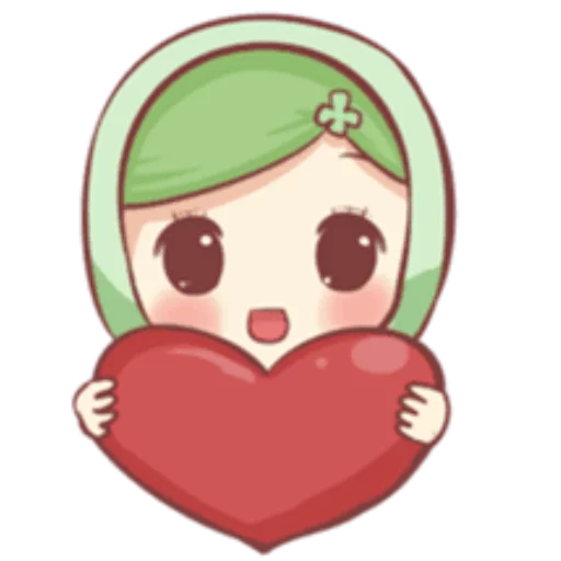❤️ Стикер «Cute Muslim Girl» для Telegram