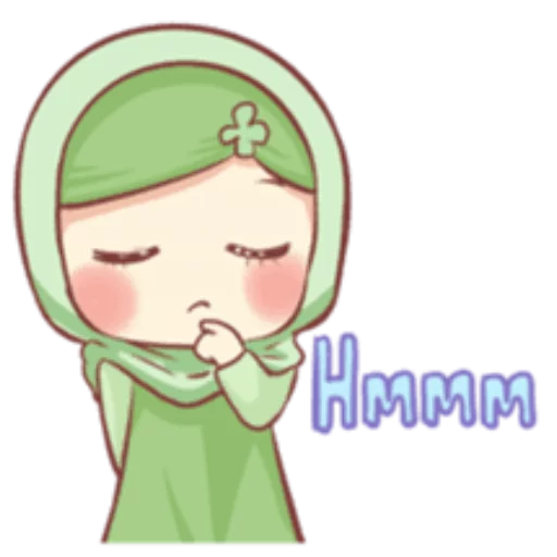 🤔 Стикер «Cute Muslim Girl» для Telegram