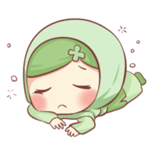 😔 Стикер «Cute Muslim Girl» для Telegram