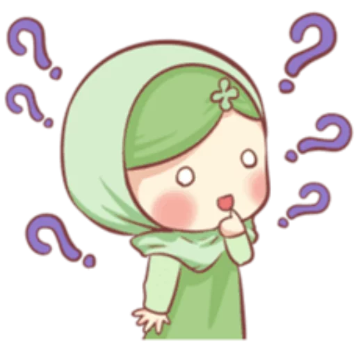 🤔 Стикер «Cute Muslim Girl» для Telegram