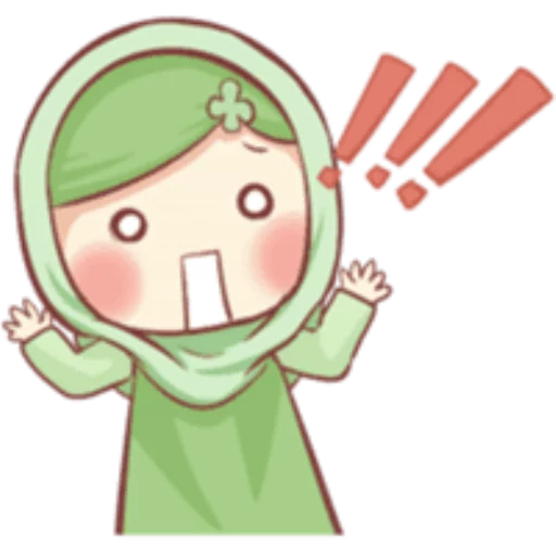 😱 Стикер «Cute Muslim Girl» для Telegram