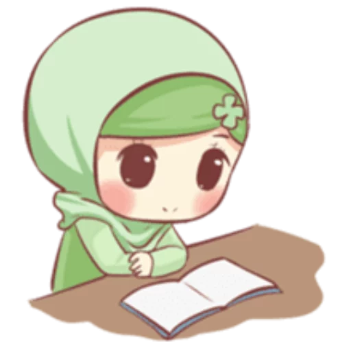 🙂 Стикер «Cute Muslim Girl» для Telegram