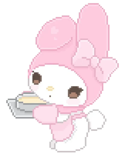 👾 Стикер «Cute Pixel» для Telegram