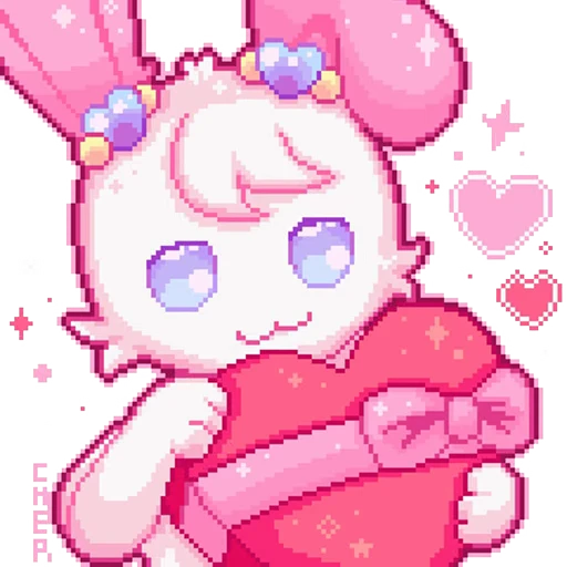 👾 Стикер «Cute Pixel» для Telegram