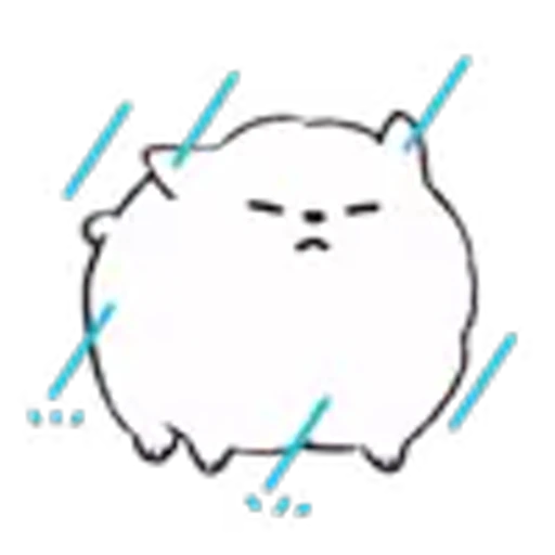 🌧 Эмодзи «Pomeranian» для Telegram