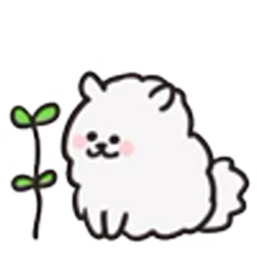 🌺 Эмодзи «Pomeranian» для Telegram