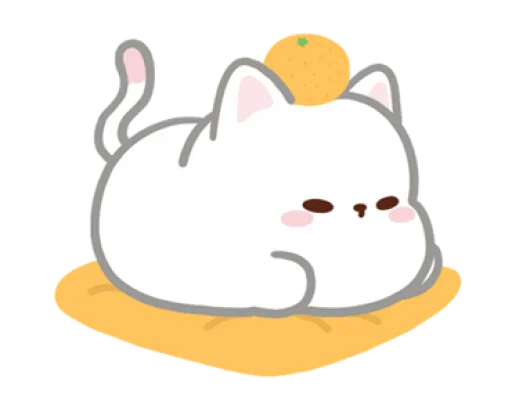 🍊 Стикер «Cute pussy» для Telegram