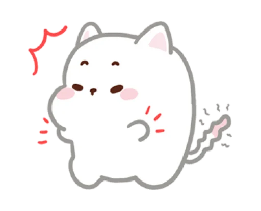 😥 Стикер «Cute pussy» для Telegram