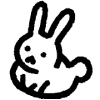 Стикерпак cute rabbit для Telegram