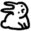 🐇 Эмодзи «cute rabbit» для Telegram