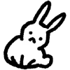 🐇 Эмодзи «cute rabbit» для Telegram