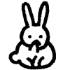 🐇 Эмодзи «cute rabbit» для Telegram