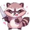 🦝 Эмодзи «raccoon» для Telegram