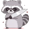 🦝 Эмодзи «raccoon» для Telegram