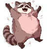 🦝 Эмодзи «raccoon» для Telegram