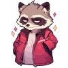 🦝 Эмодзи «raccoon» для Telegram