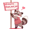 🦝 Эмодзи «raccoon» для Telegram