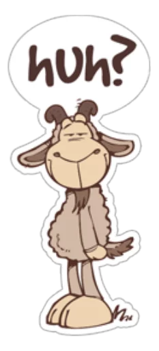 😒 Стикер «Cute Sheep» для Telegram