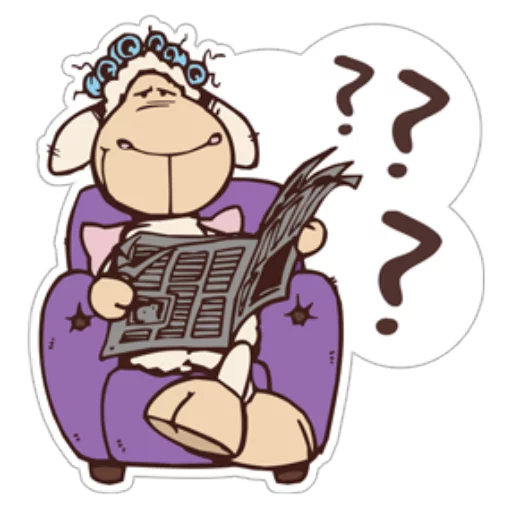 📖 Стикер «Cute Sheep» для Telegram