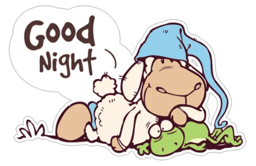 💤 Стикер «Cute Sheep» для Telegram