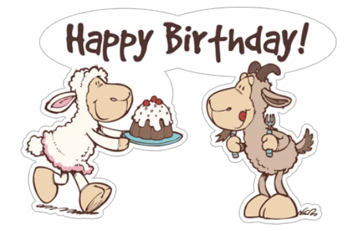 🎂 Стикер «Cute Sheep» для Telegram