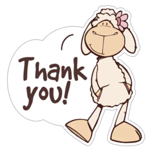 😊 Стикер «Cute Sheep» для Telegram