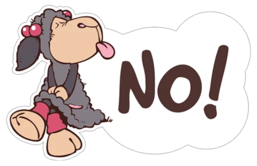 👎 Стикер «Cute Sheep» для Telegram