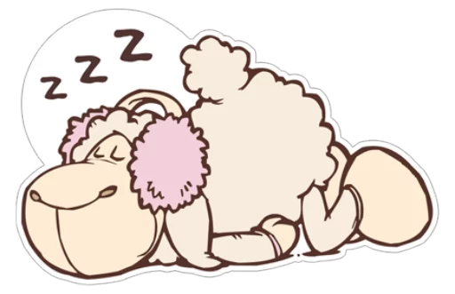💤 Стикер «Cute Sheep» для Telegram