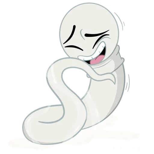 😭 Стикер «cute sperm» для Telegram