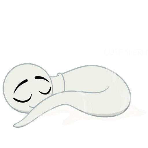 😴 Стикер «cute sperm» для Telegram