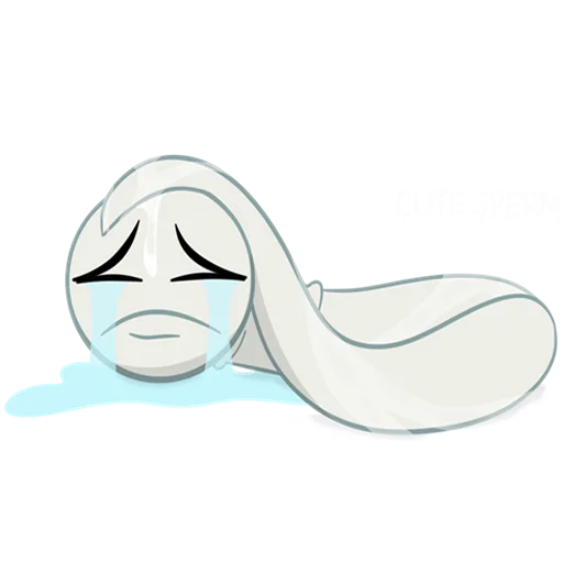 😢 Стикер «cute sperm» для Telegram