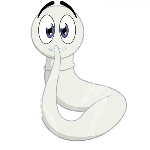 🤫 Стикер «cute sperm» для Telegram