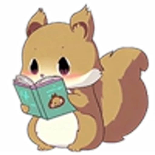 📖 Эмодзи «Cute Squirrel Emoji» для Telegram