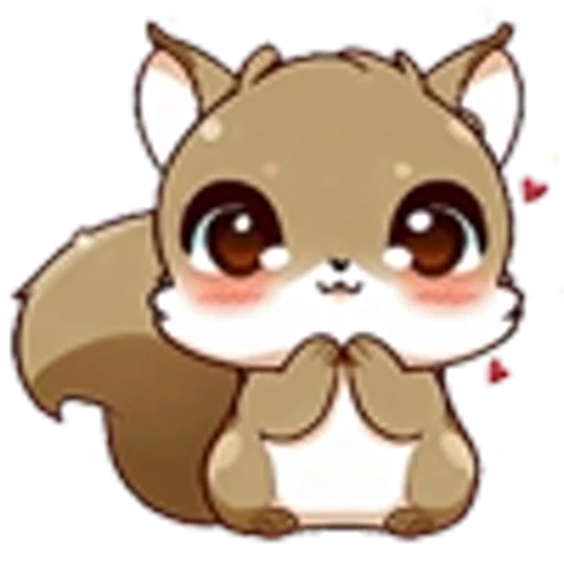 😇 Эмодзи «Cute Squirrel Emoji» для Telegram