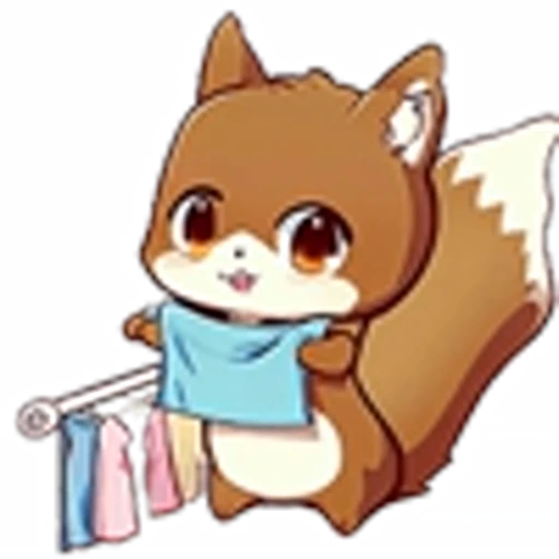 🧼 Эмодзи «Cute Squirrel Emoji» для Telegram