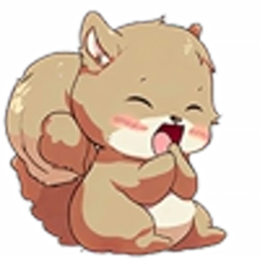 😆 Эмодзи «Cute Squirrel Emoji» для Telegram