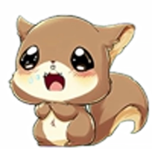 Эмодзи Cute Squirrel Emoji для Telegram — скачать