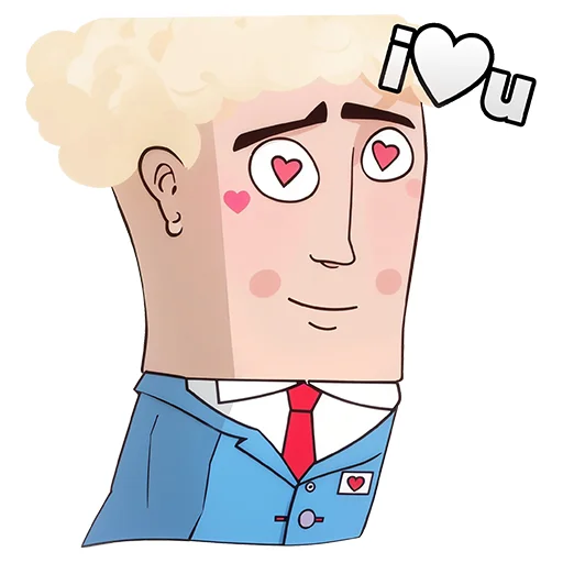 😍 Стикер «Cute Suit» для Telegram