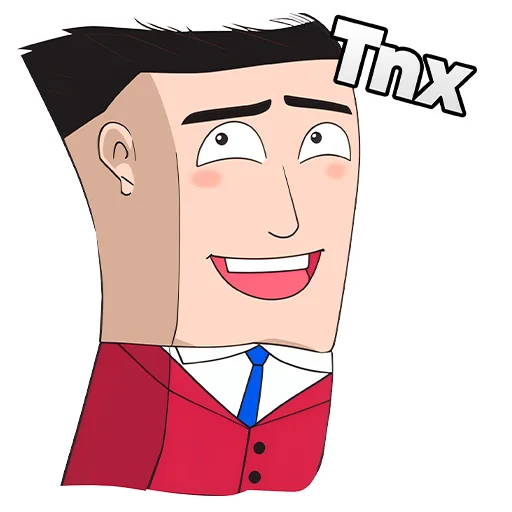 🙏 Стикер «Cute Suit» для Telegram