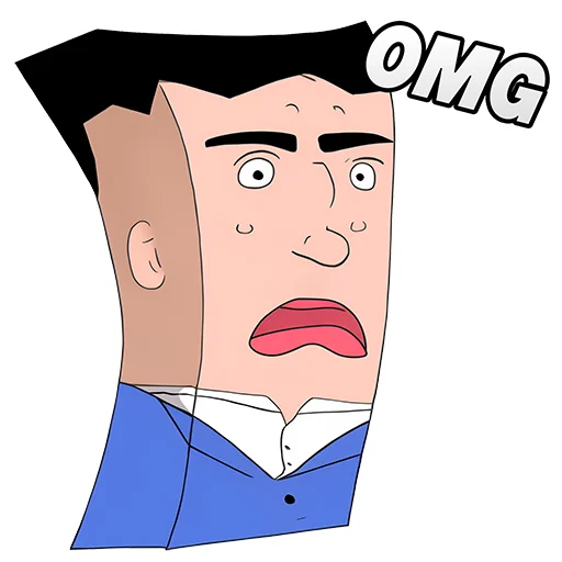 😨 Стикер «Cute Suit» для Telegram