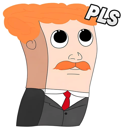 🙏 Стикер «Cute Suit» для Telegram