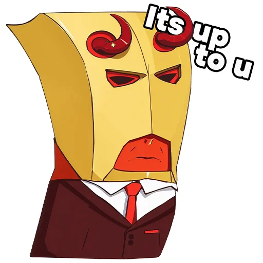 😈 Стикер «Cute Suit» для Telegram