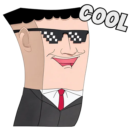 Стикерпак Cute Suit для Telegram
