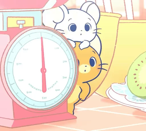 😮‍💨 Стикер «Cute Tom and Jerry» для Telegram