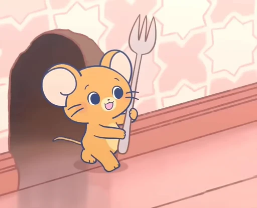 🤤 Стикер «Cute Tom and Jerry» для Telegram