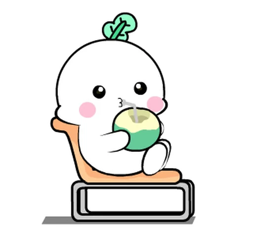 🥥 Стикер «Cute Turnip» для Telegram